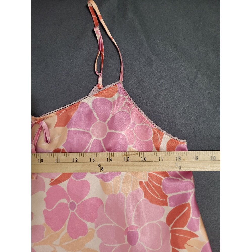 Vintage Jaclyn Smith Nightgown Slip Chemise XL Floral Pink Valentines Feminine - Picture 4 of 8